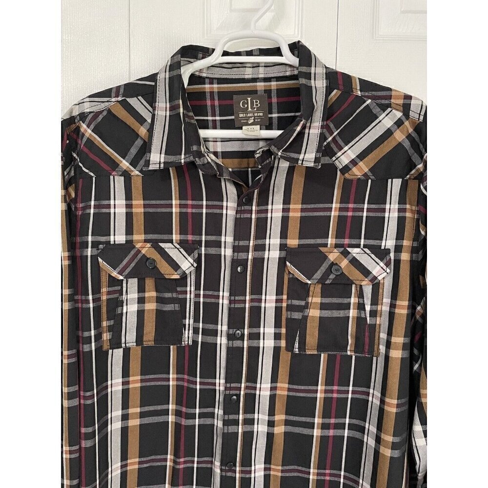 Gold Label Brand Mens Casual Button Down Shirt Size 4XL - Picture 8 of 9